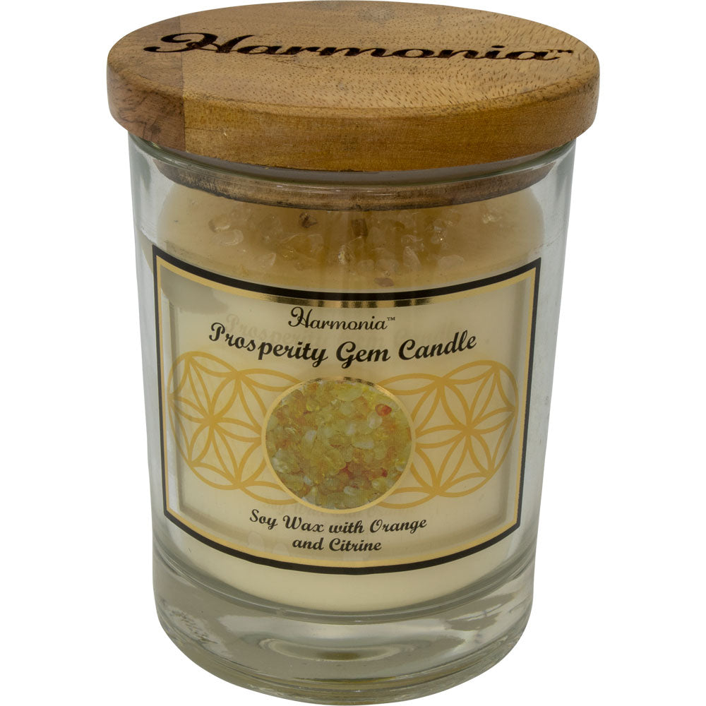 Harmonia Soy Gem Candle - Prosperity Citrine