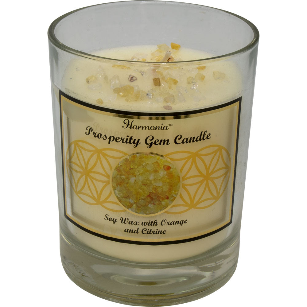 Harmonia Soy Gem Candle - Prosperity Citrine