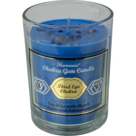 Harmonia Soy Gem Candle - Third Eye Chakra - Lapis & Labradorite